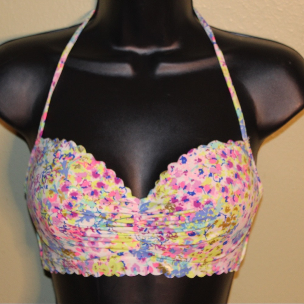 VICTORIA SECRET Colorful Halter Swim Top- 34C